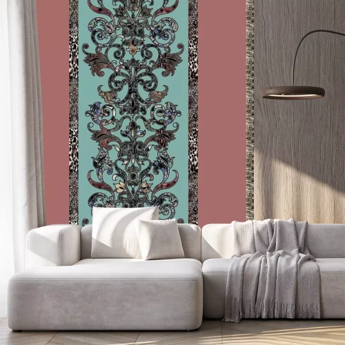 Sticker set of seamless borders