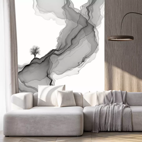 Sticker Abstract ink painting landscape decoration