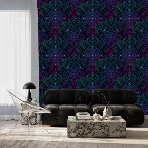 Tapete Regenbogen-Mandalas