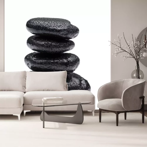 Sticker Spa Steine ​​auf weißem