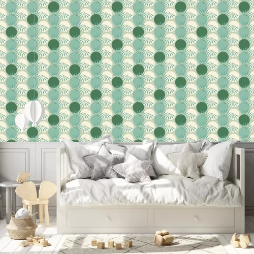 Tapete Abstrakter Bambuswald