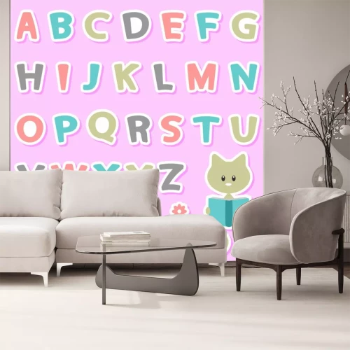 Sticker Nette kindisch Aufkleber mit Alphabet gesetzt