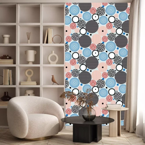 Tapete Dynamische Komposition mit Kreisen