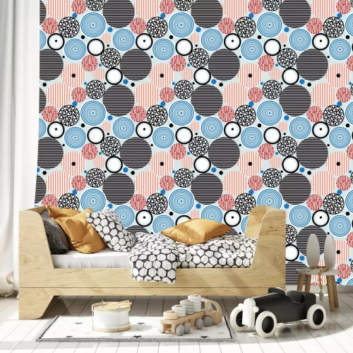 Tapete Dynamische Komposition mit Kreisen