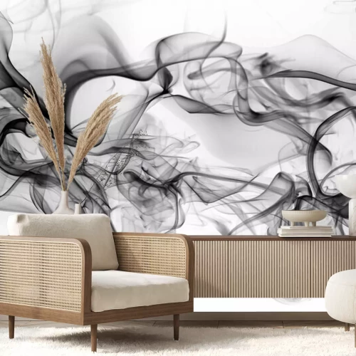 Fototapete Raucheffekt auf weißem Hintergrund