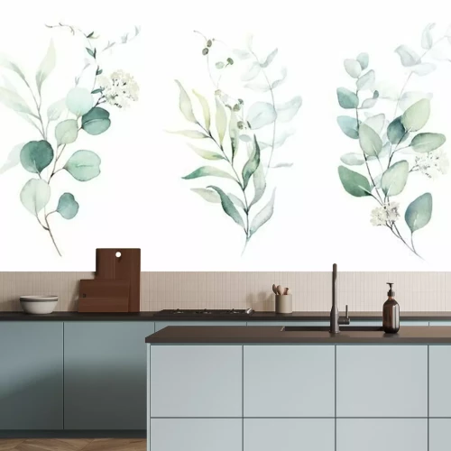 Fototapete Pflanzen Aquarell-Arrangements