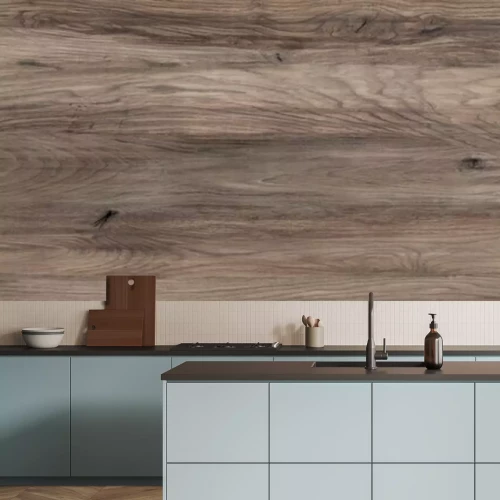 Fototapete Brauner und beiger Holzboden