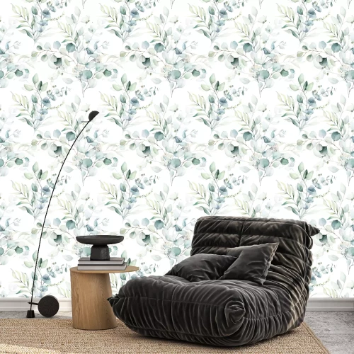 Tapete Zarte Aquarellpflanzen