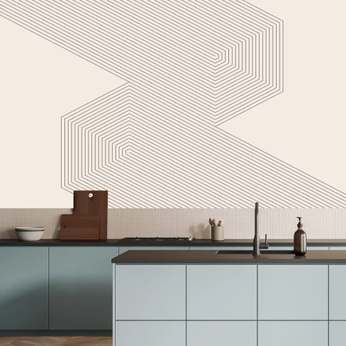 Fototapete Minimalistische abstrakte Linien