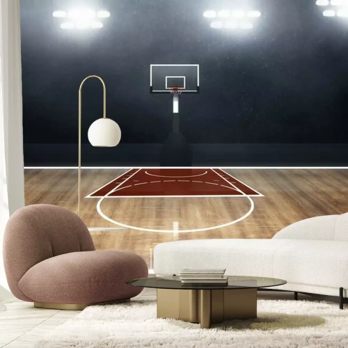 Fototapete Professionelles Basketballfeld