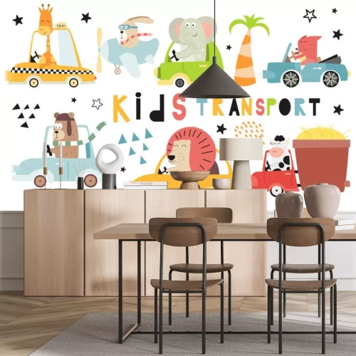 Sticker Fröhliche Tiere unterwegs