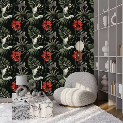 Tapete Nacht tropischer Wald