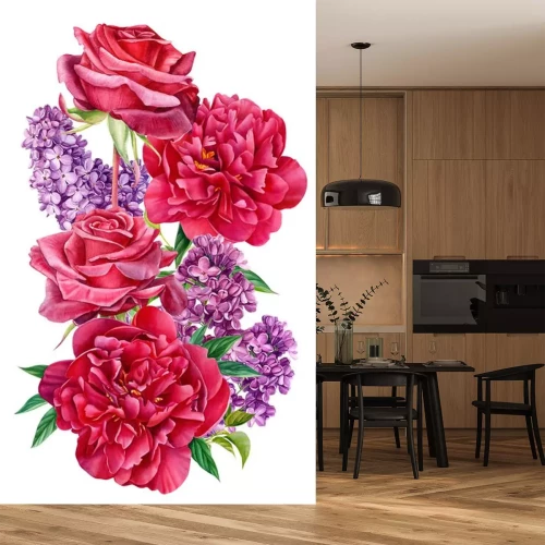 Sticker Elegante rote Rosen