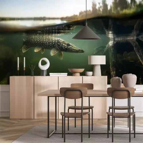 Fototapete Fische unter der Oberfläche des Sees