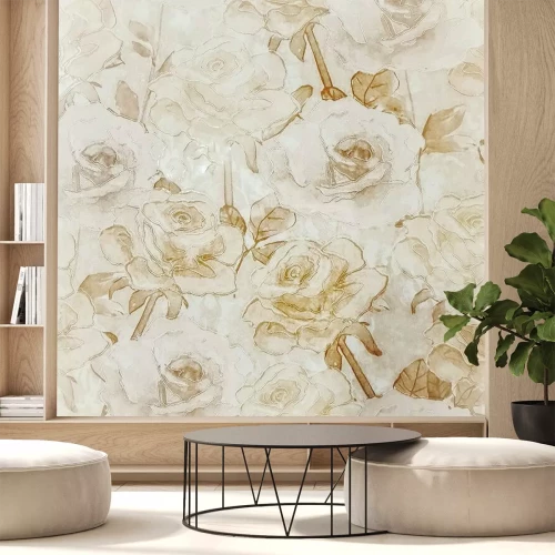 Sticker Teefarbene Rosen