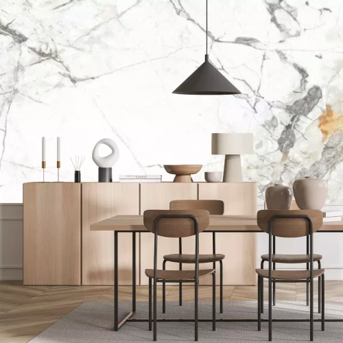 Fototapete Eine rissige Marmorwand