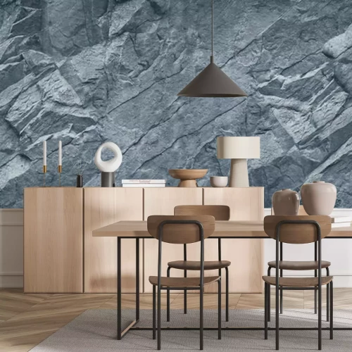 Fototapete Grauer Stein 3D