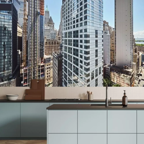 Fototapete Wolkenkratzer New York Panorama