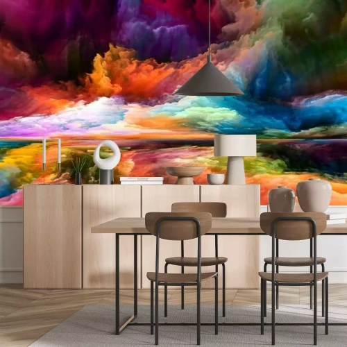 Fototapete 3D Farbtextur