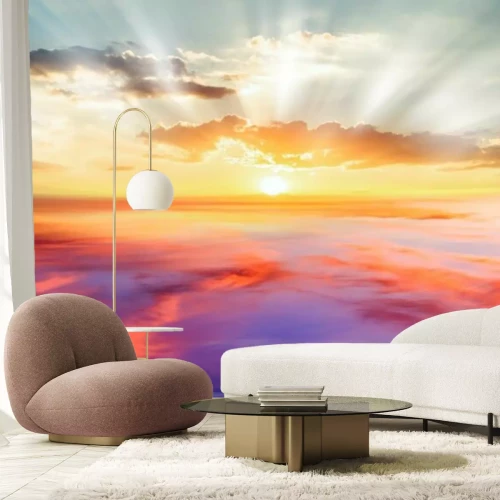 Fototapete Abstrakter Himmel mit Sonnenstrahlen