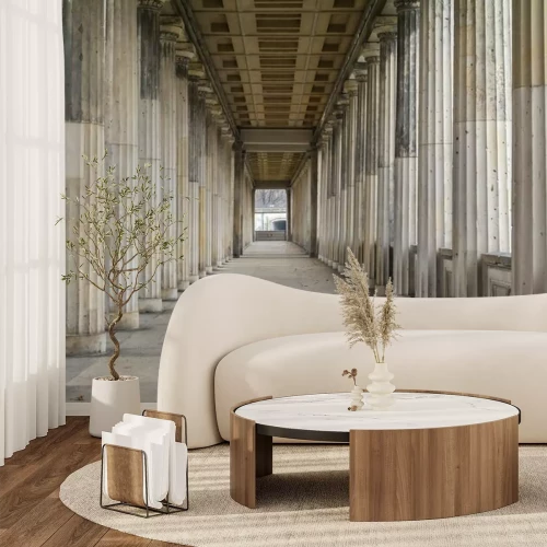 Fototapete Row of classic greek columns in Berlin, Germany