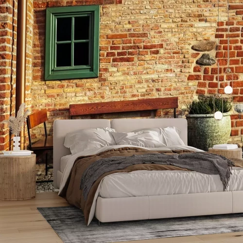 Fototapete Haus aus rotem Backstein