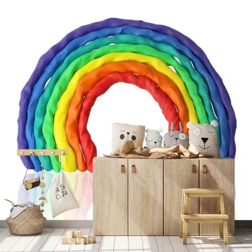 Sticker Knetmasse Regenbogen