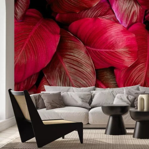 Fototapete Rote Blätter