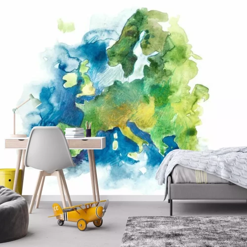 Fototapete Europa auf der Karte