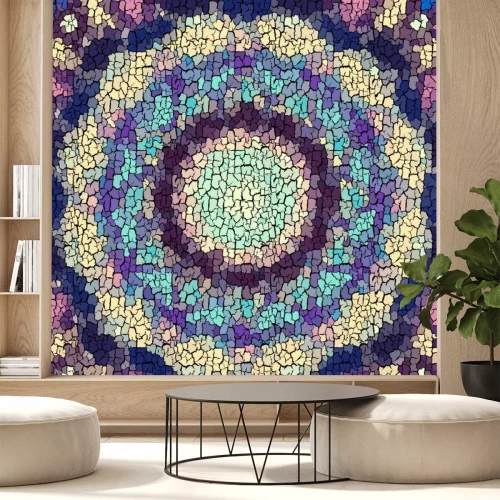 Sticker Seamless grunge abstract square pattern. Paint grunge cracks.