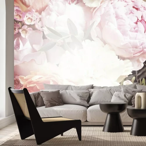 Fototapete Aufgehellter Blumenstrauß