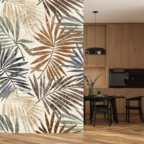 Sticker Palmenblätter in elegantem Gold