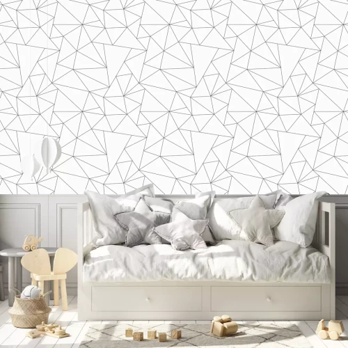 Tapete Monochrome triangle seamless pattern