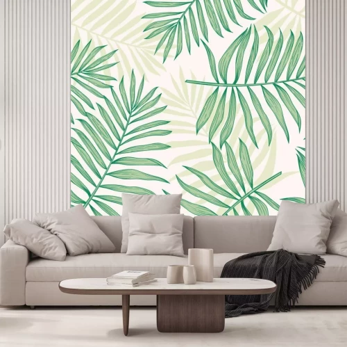 Fototapete Muster mit Palmenblättern