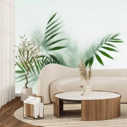 Fototapete Grün hinterlässt den Nebel