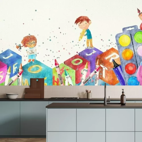 Fototapete Kinder beim Spielen