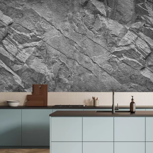 Fototapete Grauer Wandstein