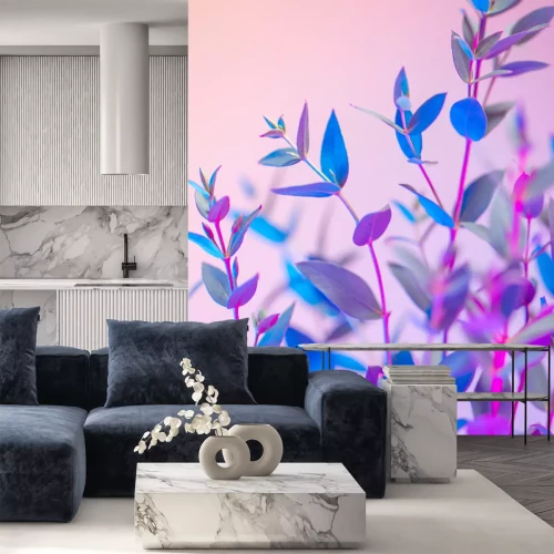 Sticker Zweige mit Blättern in Neonfarben