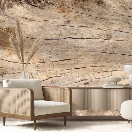 Fototapete Gerissenes Brett Textur