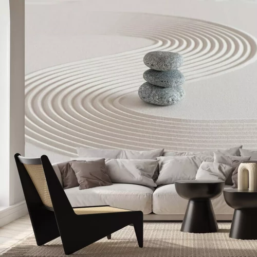 Fototapete Steine im japanischen Garten