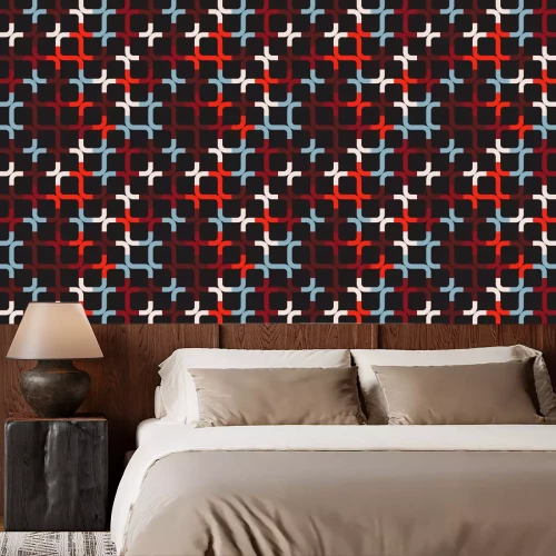 Tapete Dunkles abstraktes Bauhaus