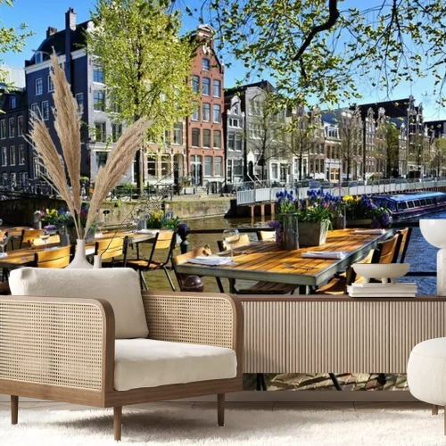 Fototapete Terasse bei Restaurant