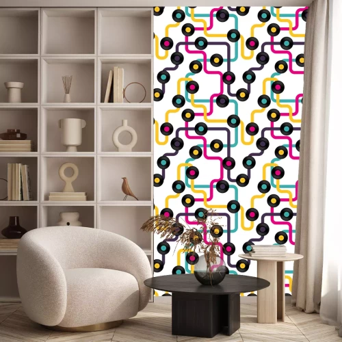 Tapete Abstrakte Illustration mit Vinyl