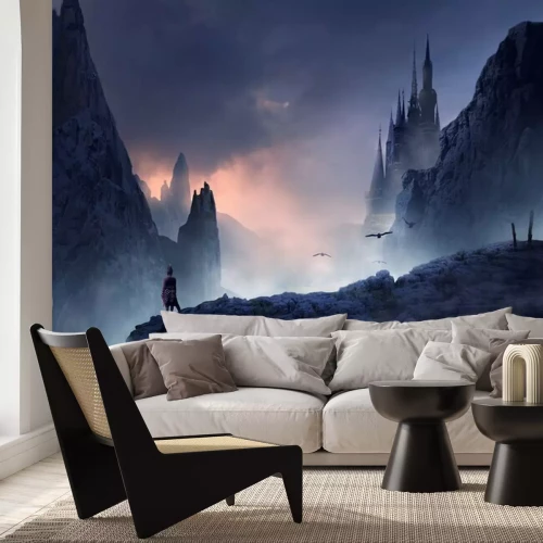 Fototapete Fantasy Landschaft mit Schloss