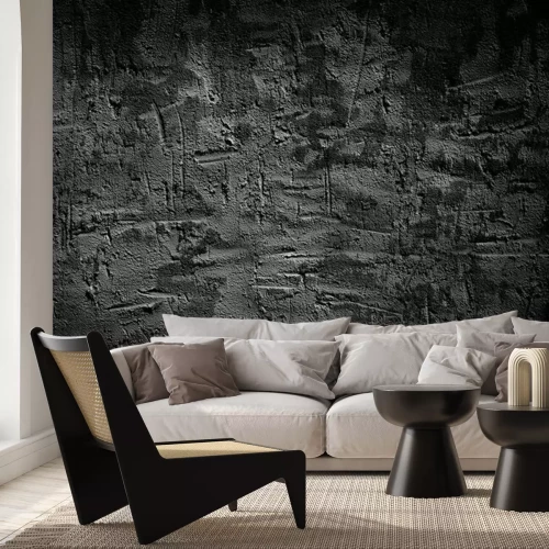 Fototapete Risse auf grauem Beton