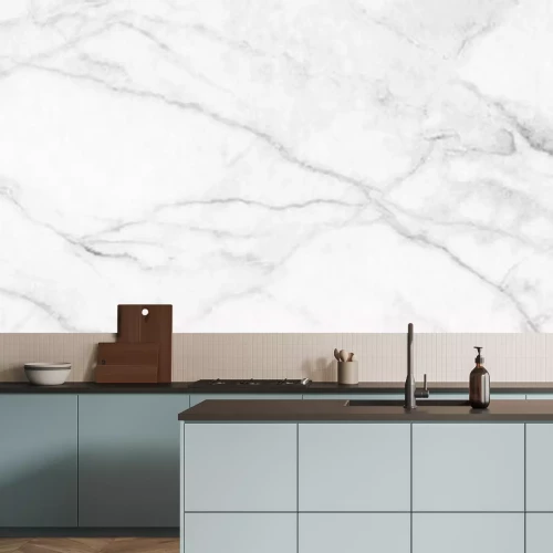 Fototapete Panoramischer weißer Marmor