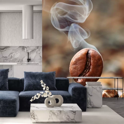 Fototapete 3D Bohnenkaffee ungemahlen