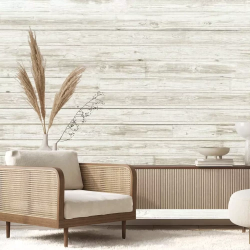 Fototapete Holzboden aus horizontalen Brettern