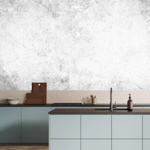 Fototapete Weißer Beton schwarz verschmutzt