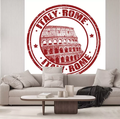 Sticker Italien, Rom Stempel